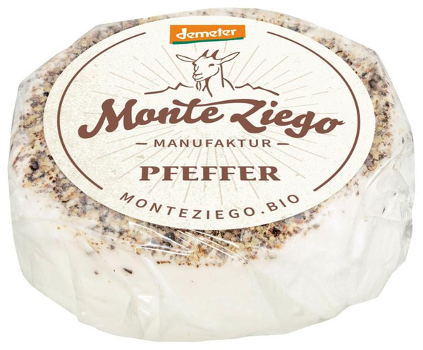 Produktfoto zu Ziegenfrischkäse Pfeffer 45% F.i.Tr.