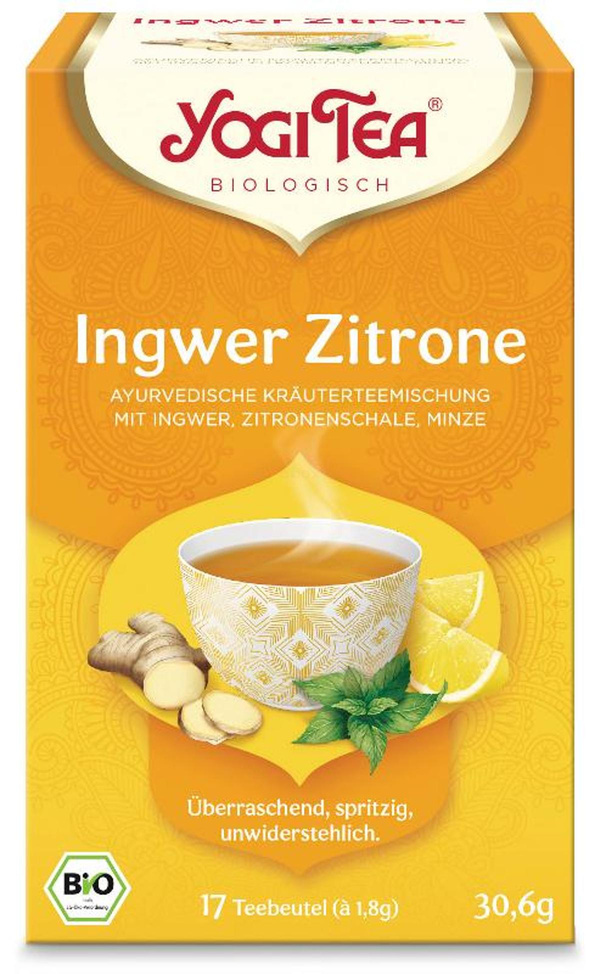 Produktfoto zu Yogi Tea® Ingwer Zitronen im Teebeutel
