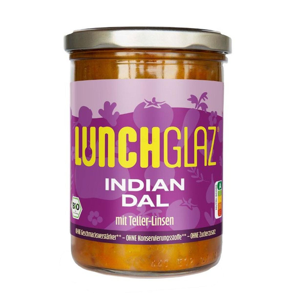 Produktfoto zu LunchGlaz Indian Dal mit Teller-Linsen