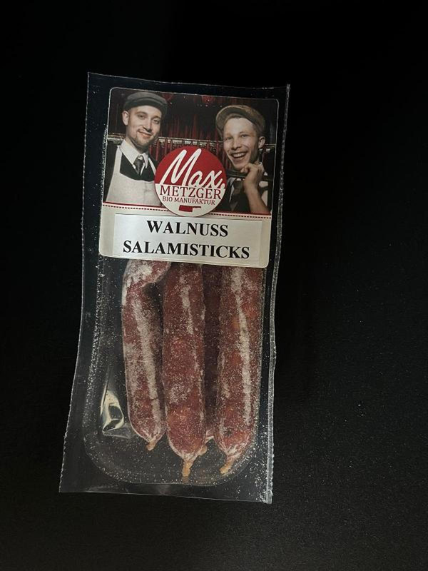 Produktfoto zu Walnuss Salamisticks, 5 Stangen