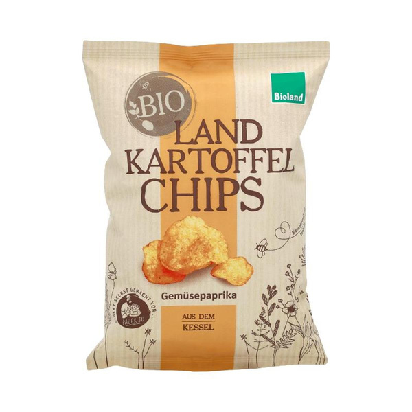Produktfoto zu Landkartoffelchips Gemüsepaprika