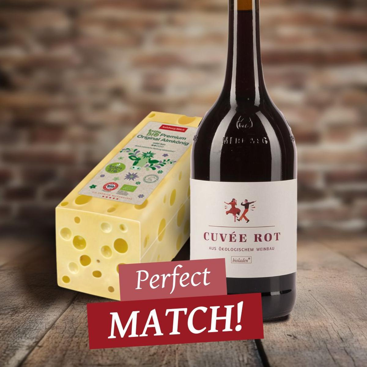 Perfect Match: Cuvée rot & Almkönig