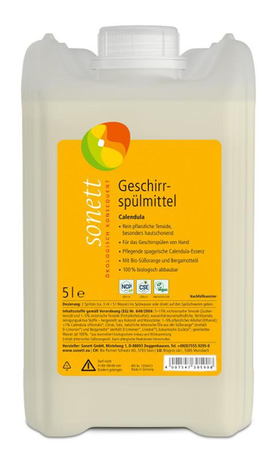 Produktfoto zu Geschirrspüllmittel Calendula Nachfüller 5L