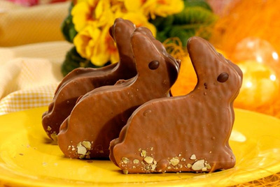 Produktfoto zu Osterhase Vollmilch, 4 Stück