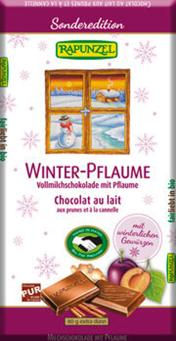 Produktfoto zu Winterschokolade mit Pflaume
