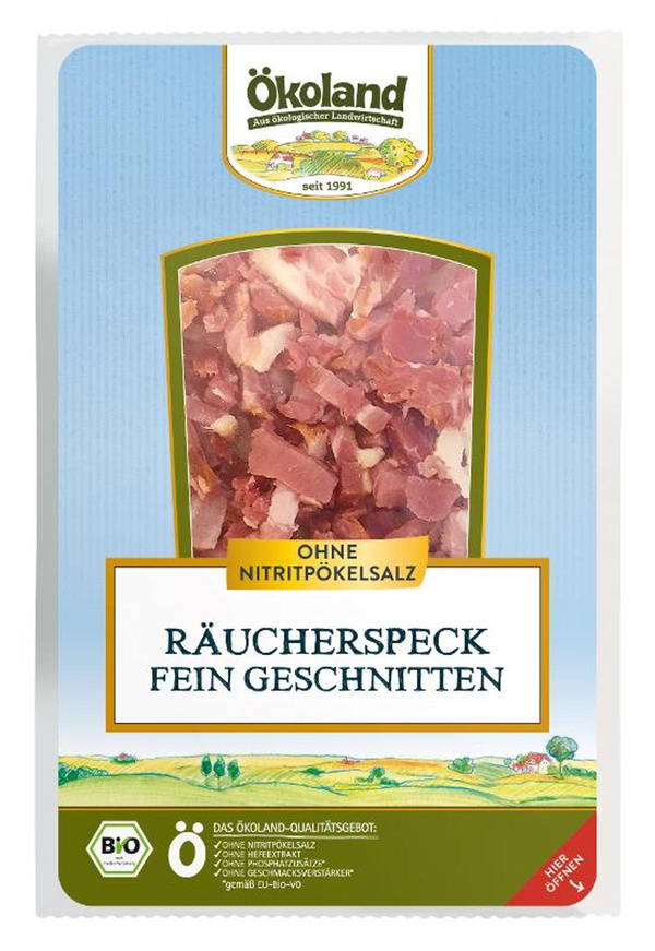 Produktfoto zu Räucherspeck, fein geschnitten