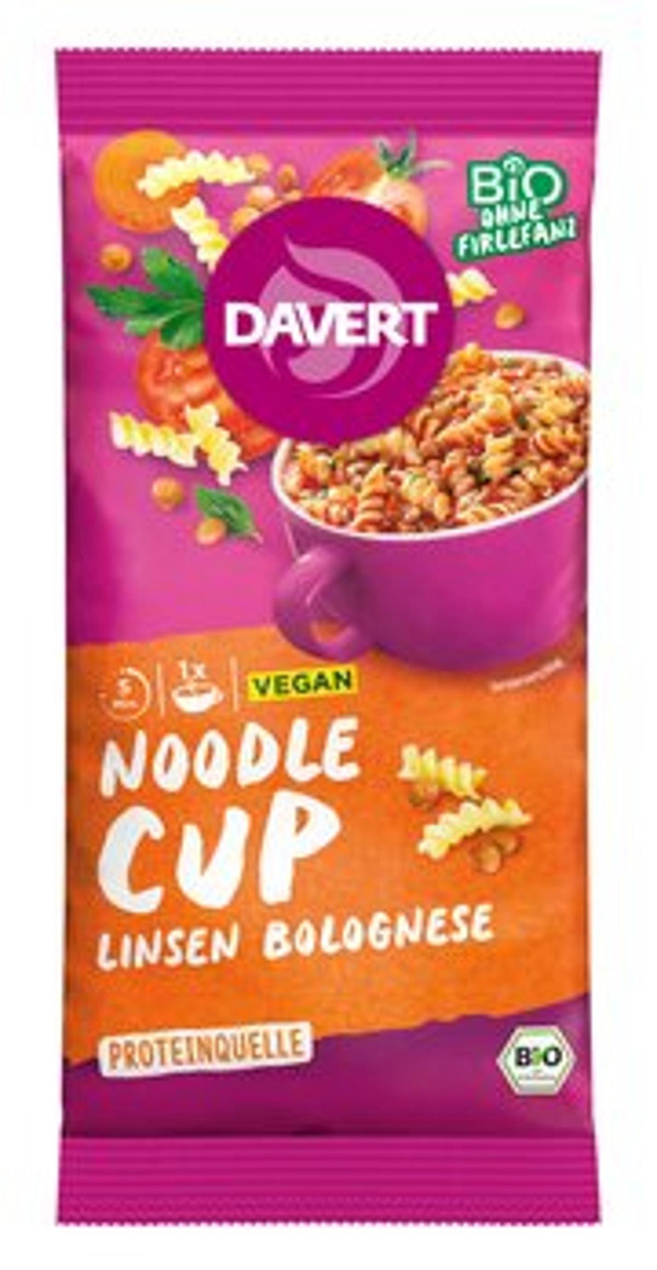 Produktfoto zu Noodle-Cup Linsen Bolognese