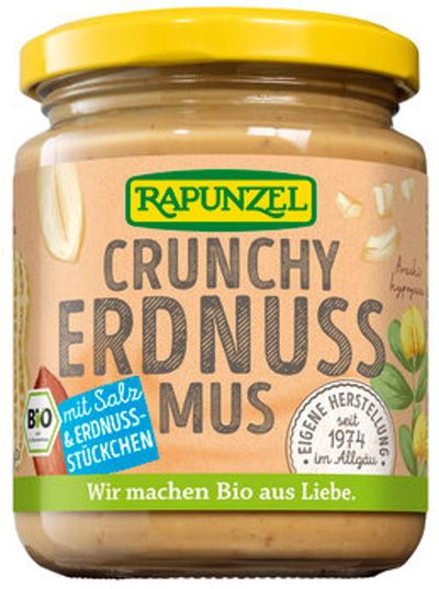 Produktfoto zu Erdnussmus Crunchy, grob