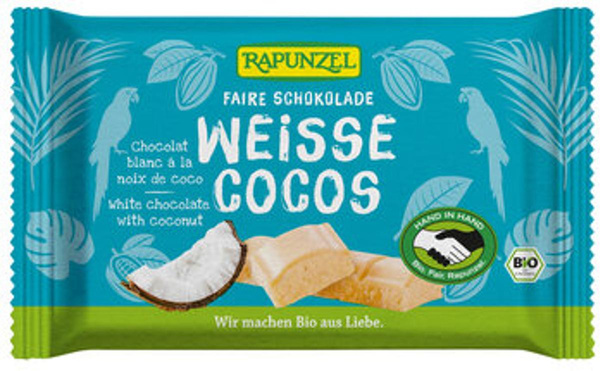 Produktfoto zu Weisse Schokolade mit Kokos