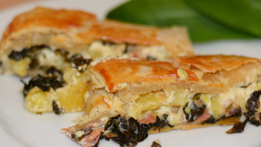 Rezeptbild für Bärlauch-Schafkäse-Strudel