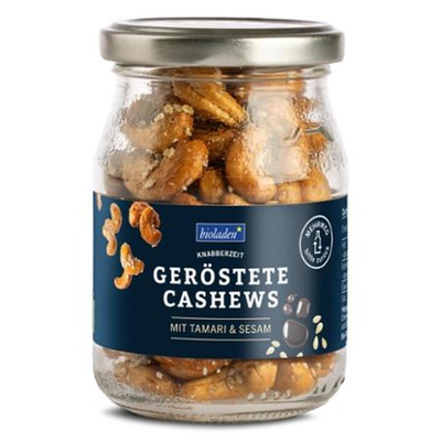 Produktfoto zu Cashews geröstet Tamari & Sesam b*