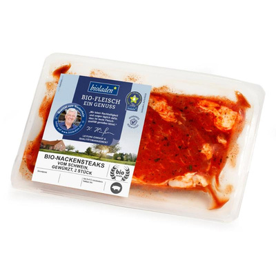 Produktfoto zu Nackensteaks vom Schwein gewürzt, 2 Stück
