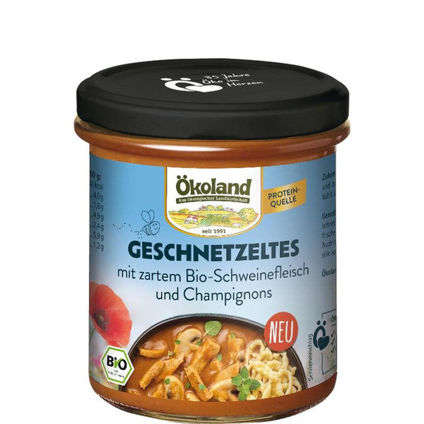 Produktfoto zu Geschnetzeltes vom Schein mit Champignons