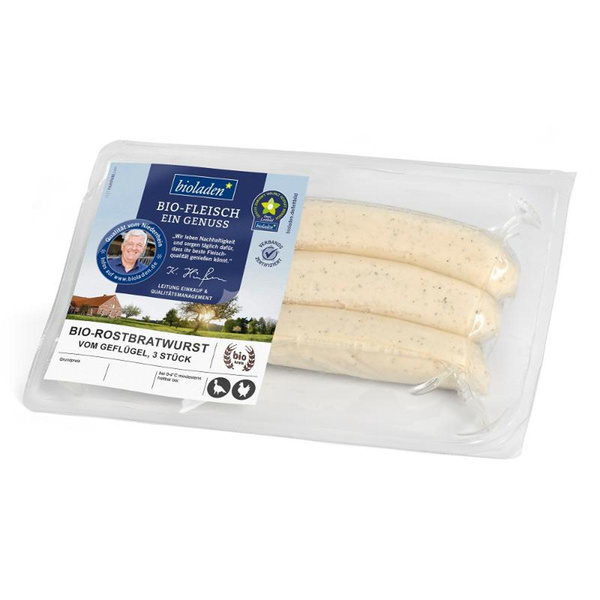 Produktfoto zu Rostbratwurst vom Geflügel, 3 Stück