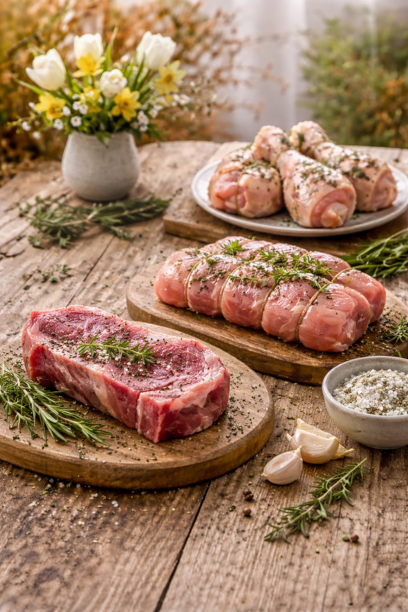 Feines Bio-Fleisch zu Ostern