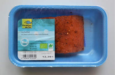 Produktfoto zu Irisches Lachsfilet mit Haut, mariniert