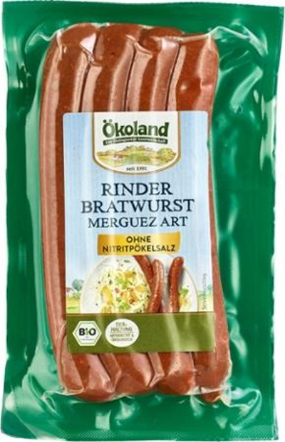 Produktfoto zu Rinder-Bratwurst Merguez-Art, 4 Stück