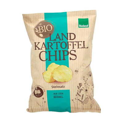 Produktfoto zu Landkartoffelchips Steinsalz