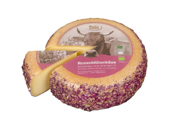 Produktfoto zu Allgäuer Rosenblütenkäse