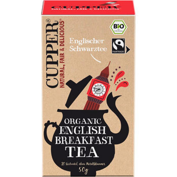 Produktfoto zu Cupper English Breakfast Tea im Teebeutel
