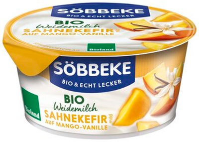 Produktfoto zu Sahnekefir auf Mango-Vanille - Weidemilch