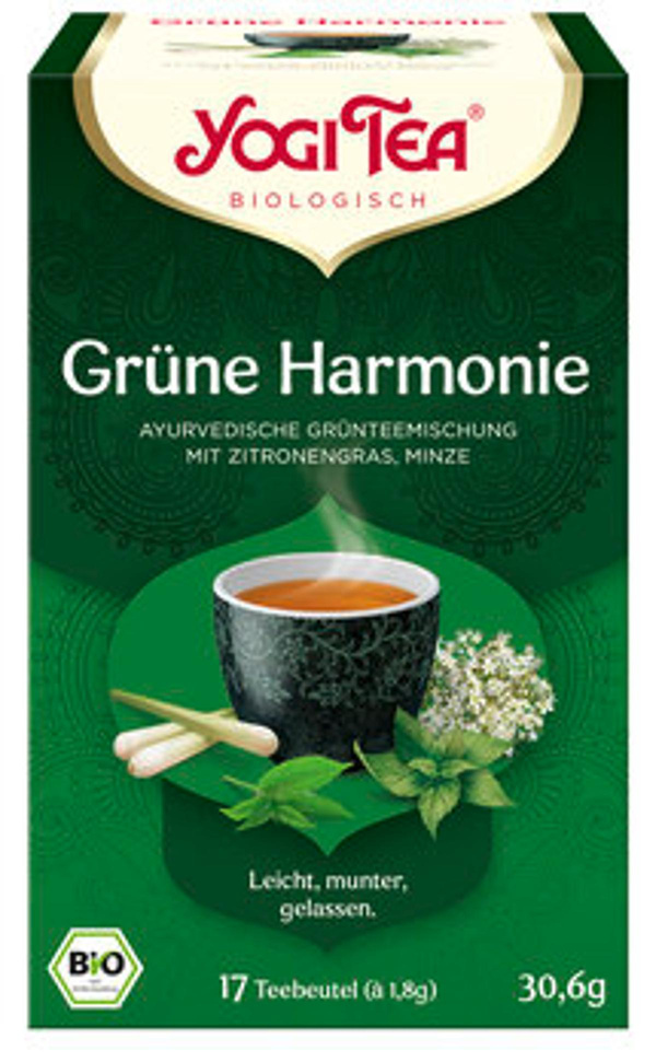 Produktfoto zu Yogi Tea® Grüne Harmonie im Teebeutel