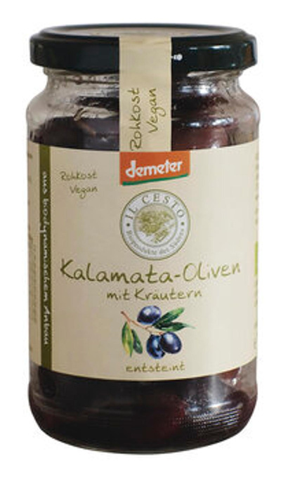 Produktfoto zu Kalamata Oliven mit Kräutern, entsteint