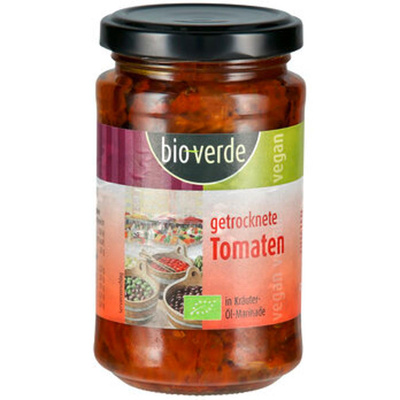 Produktfoto zu getrocknete Tomaten in Kräuter-Öl-Marinade
