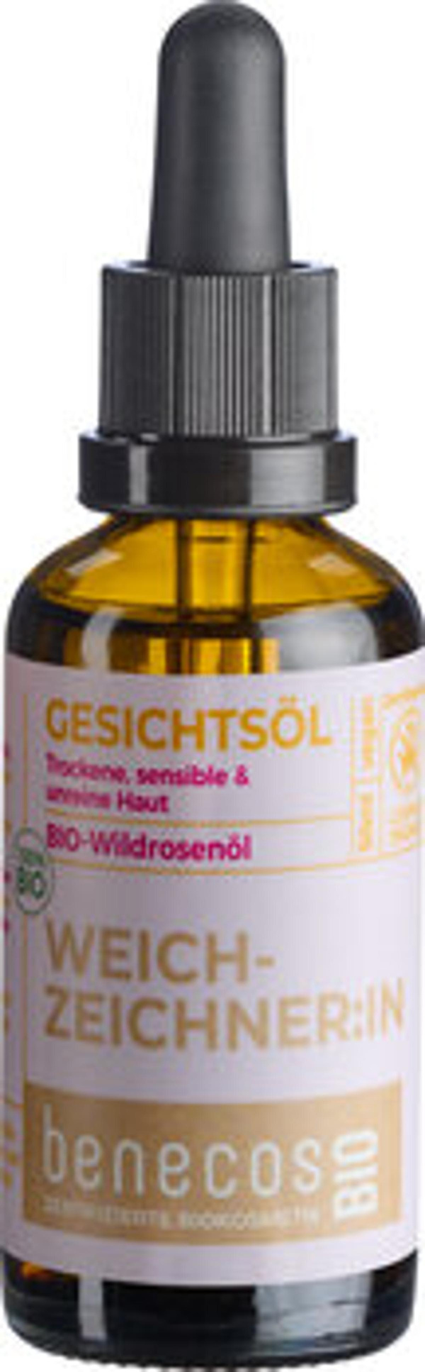 Produktfoto zu Gesichtsöl Wildrosenöl WEICHZEICHNER:IN