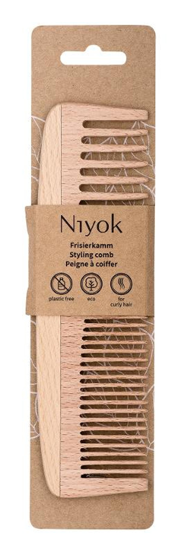 Produktfoto zu Strähnenkamm aus buchenholz