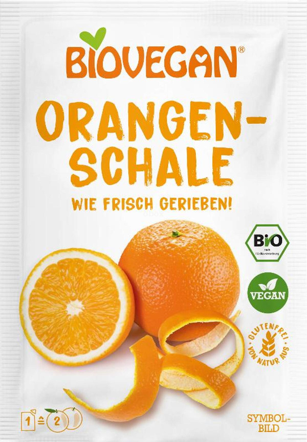 Produktfoto zu Orangenschalen gerieben