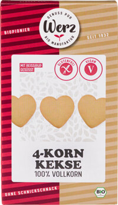 Produktfoto zu 4 Korn Natur Kekse, glutenfrei