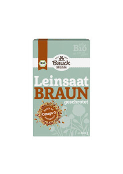 Produktfoto zu Leinsaat Braun, geschrotet