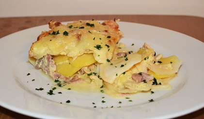 Rezeptbild für Wurzelpetersilienauflauf mit Schinken