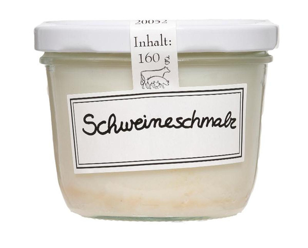 Produktfoto zu Schweineschmalz im Glas