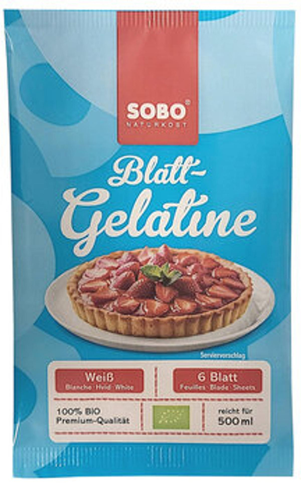 Produktfoto zu Gelatine, 6 Blatt