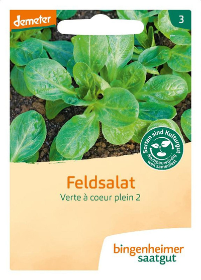 Produktfoto zu Feldsalat Dunkelgrüner Vollherziger Saaten