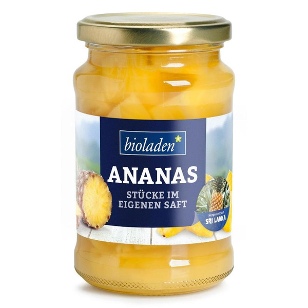 Produktfoto zu b* Ananasstücke im eigenen Saft