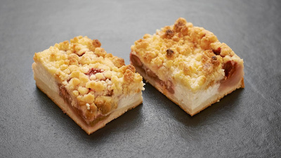 Produktfoto zu Dinkel-Rhabarber-Rahmstreusel