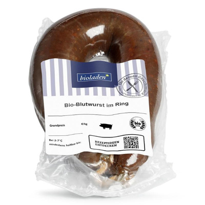 Produktfoto zu Blutwurst ganzer Ring, ca. 650g