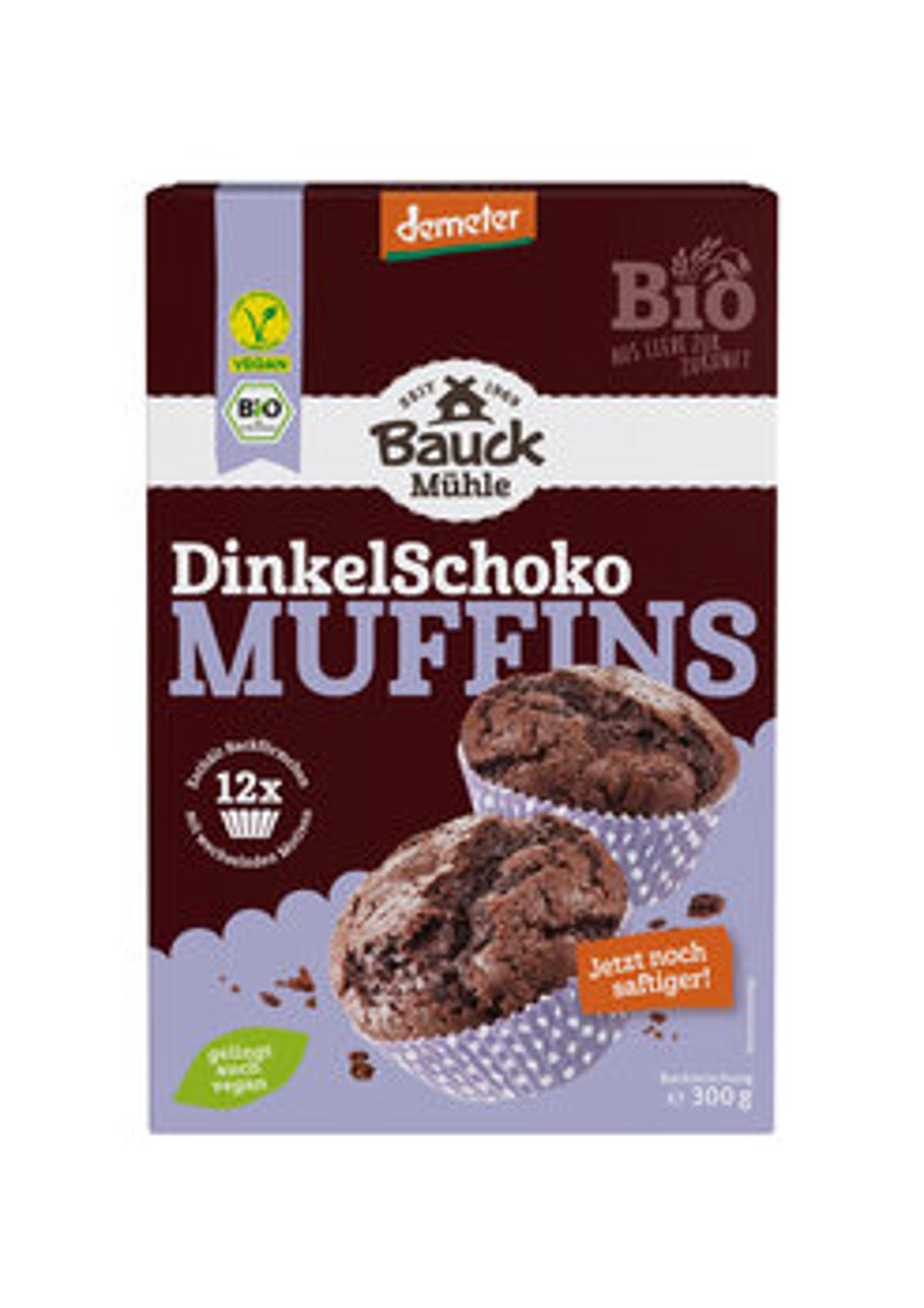Backmischung Dinkel Schoko Muffins