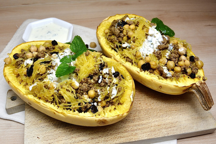 Rezeptbild für Orientalischer Spaghettikürbis