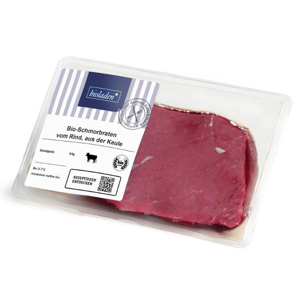 Produktfoto zu b* Schmorbraten vom Rind, aus der Keule ca. 500g