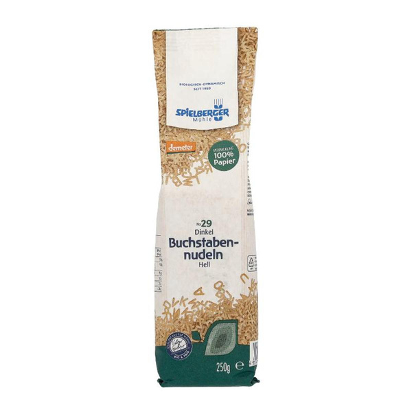 Produktfoto zu Dinkel-Buchstabennudeln