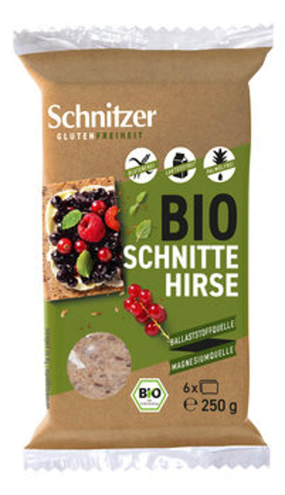 Produktfoto zu Hirse Schnitten gf 6 x 250g