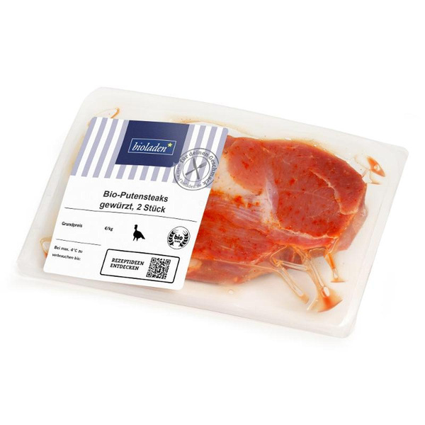 Produktfoto zu Putensteaks, gewürzt, 2 Stück