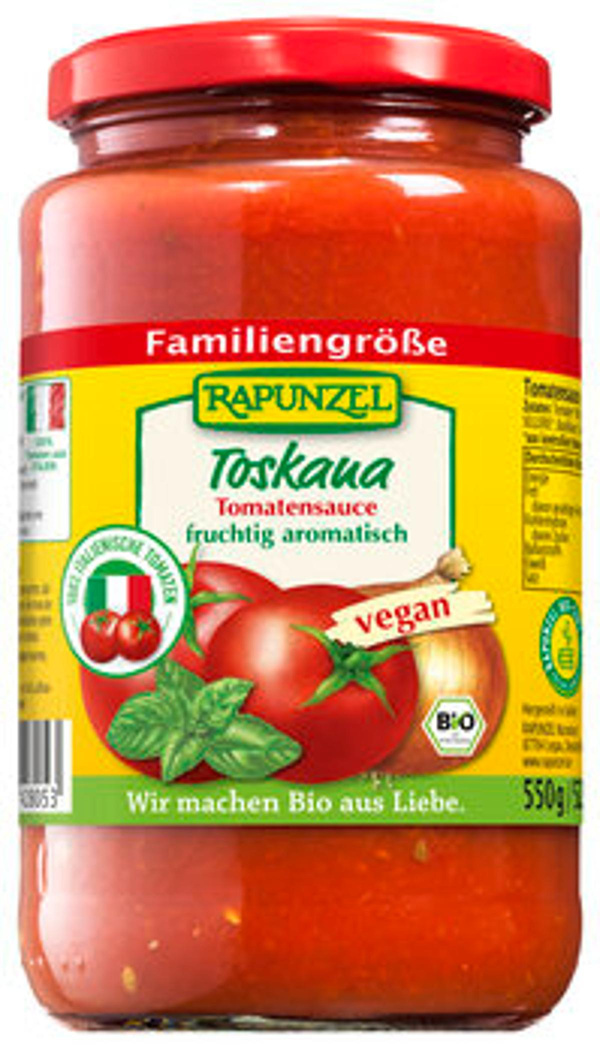 Produktfoto zu Tomatensauce Toskana Rapunzel