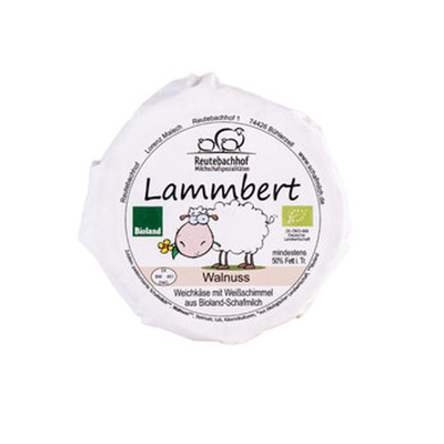 Produktfoto zu Lammbert Schafweichkäse Walnuss