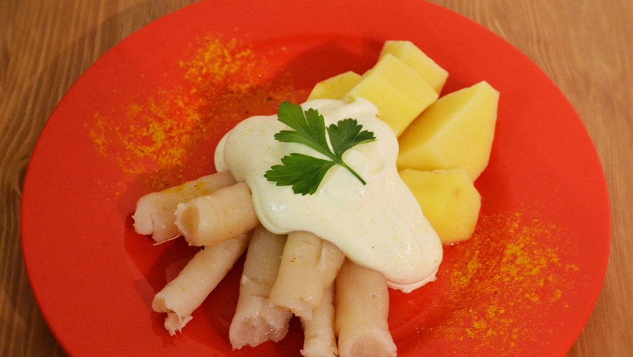 Rezeptbild für Schwarzwurzeln in Currysahne