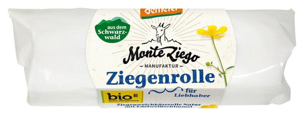 Produktfoto zu Ziegenweichkäserolle Mini Bûche